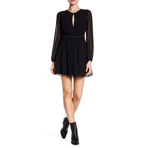 BCBGeneration Keyhole Black Dress, Size Small
